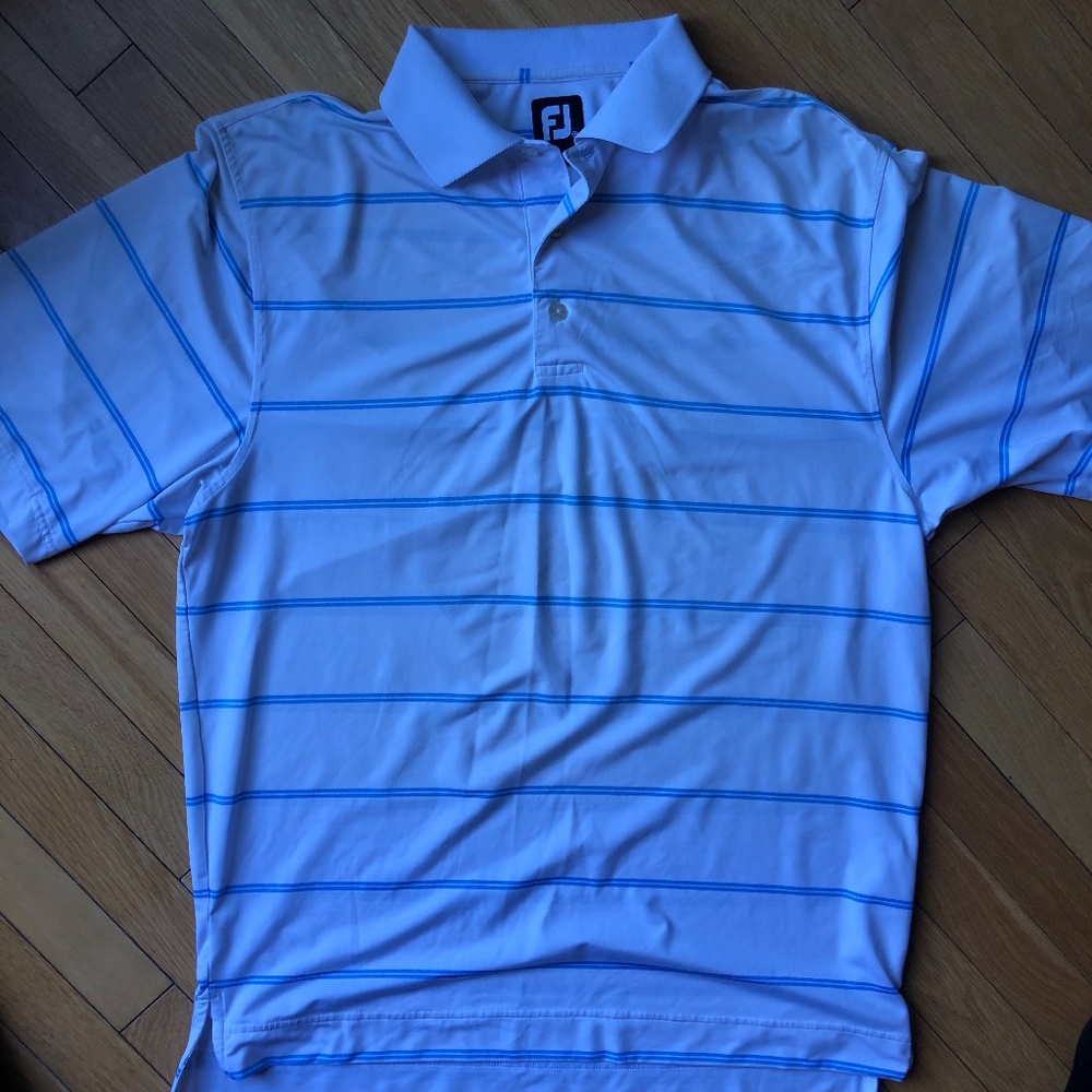Foot Joy Men's Athletic Fit Lisle Golf Polo - M